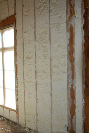Entire home is enveloped in spray foam insulation at 4x the standard insulation cost
