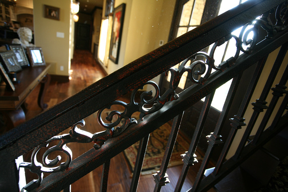 Custom iron railing