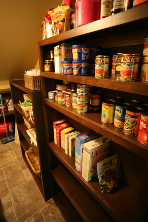 Large, walk-in pantry with tons of storage