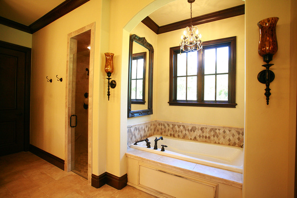 Shower and tub in Master bath