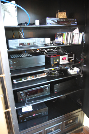 Whole-house audio built-in cabinet